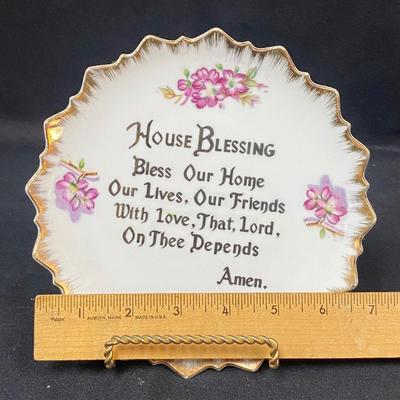 Bradley Exclusives Japan Vintage House Blessings Decorative Wall Hanging Plate