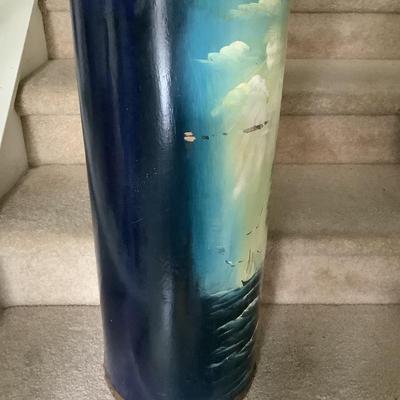 Fancy decorated umbrella stand  24"H 10"diameter