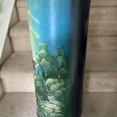 Fancy decorated umbrella stand  24"H 10"diameter