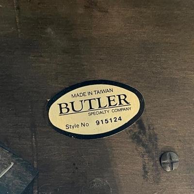 BUTLER ~ Solid Wood Rolling Tea Server