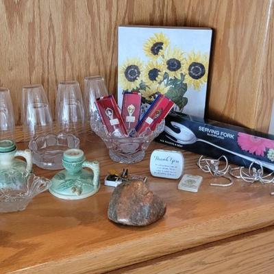 A23A- Collectibles, spoons, candle holders