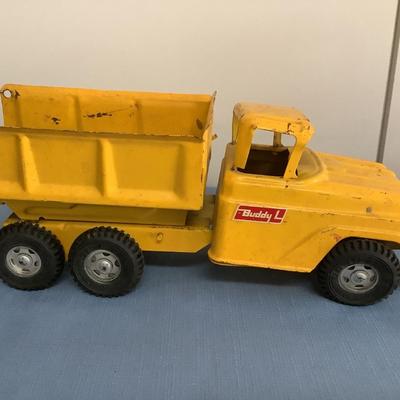 Buddy L yellow metal dump truck-Vintage