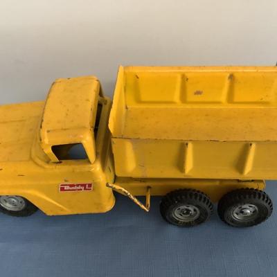 Buddy L yellow metal dump truck-Vintage