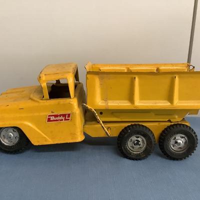 Buddy L yellow metal dump truck-Vintage