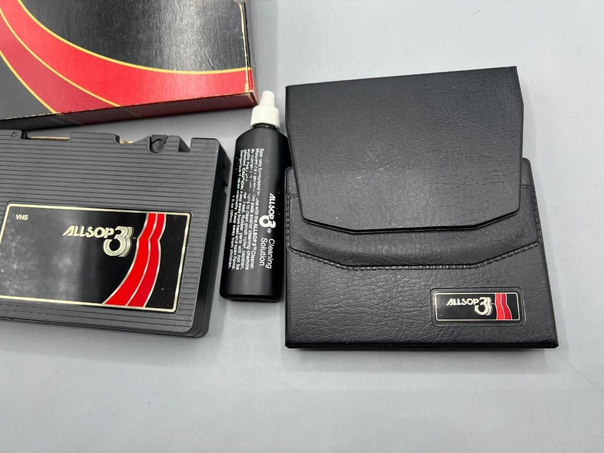 Vintage Allsop 3 for VCR Head Tape Cleaner & Cassette Cleaner Sets