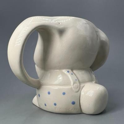 Vintage Cute Bunny Rabbit Floppy Ear Ceramic Drinking Mug
