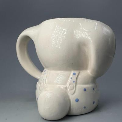 Vintage Cute Bunny Rabbit Floppy Ear Ceramic Drinking Mug