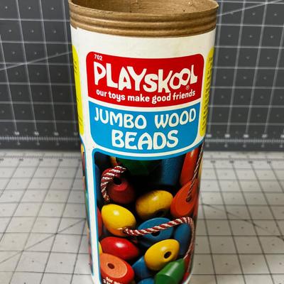 Jumbo Wood Beads and Last PLAY SKOOL 