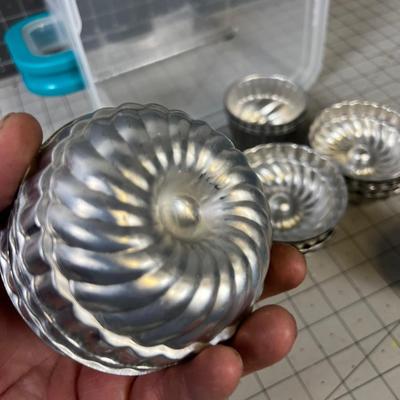 Pile of Pastry Molds, Tin