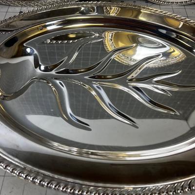 Serving Ware Silver PLATE 3 Items