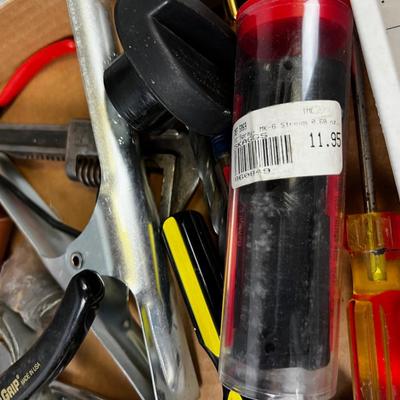 More Garage Items: Tools, Oil Can, Screwdriver and Tape Measure