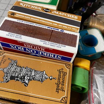 AND MORE GARAGE: Locks, Matches, Wire, etc.