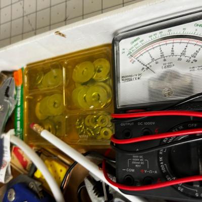 TRAY 4: Pipe Cutter, Drill Bits, Pilers, Home Meter