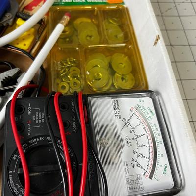 TRAY 4: Pipe Cutter, Drill Bits, Pilers, Home Meter