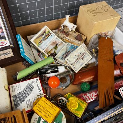 Junk Drawer Clean Out: Sports Card, Slide Rule, Lucky Charm