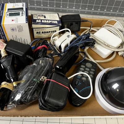 Box of Electrical Items; Charger, Cele phone etc.