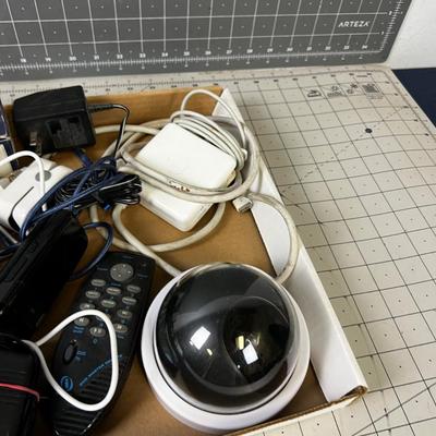 Box of Electrical Items; Charger, Cele phone etc.