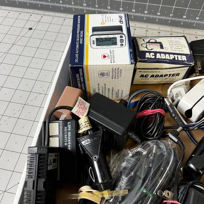Box of Electrical Items; Charger, Cele phone etc.