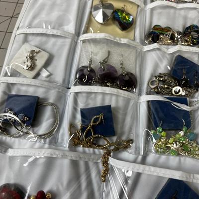 Jewelry Costume; 2 Sides of hanging Organizer