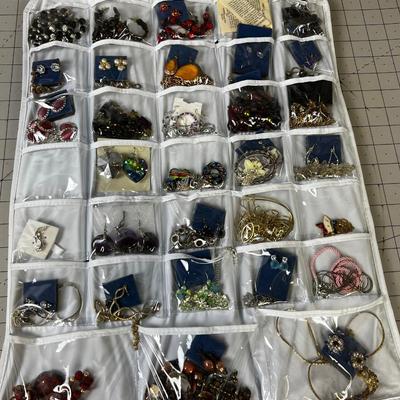 Jewelry Costume; 2 Sides of hanging Organizer