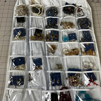 Jewelry Costume; 2 Sides of hanging Organizer