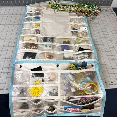 MORE Jewelry Costume; 2 Sides of hanging Organizer