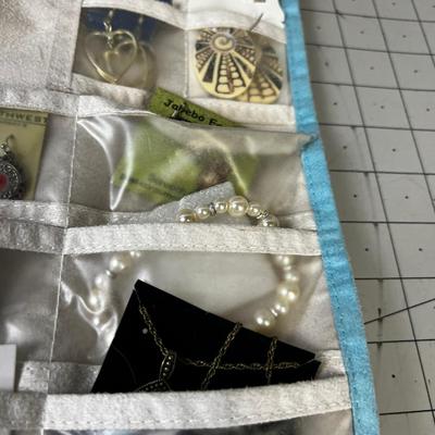 MORE Jewelry Costume; 2 Sides of hanging Organizer