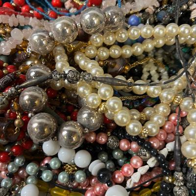 Super Lot of Necklaces, Basket full