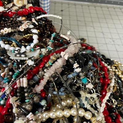 Super Lot of Necklaces, Basket full