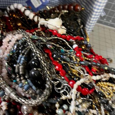 Super Lot of Necklaces, Basket full