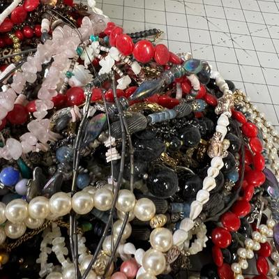 Super Lot of Necklaces, Basket full