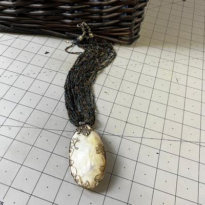 Super Lot of Necklaces, Basket full