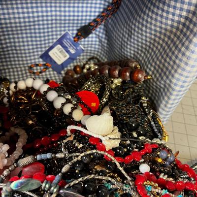 Super Lot of Necklaces, Basket full