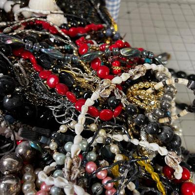 Super Lot of Necklaces, Basket full