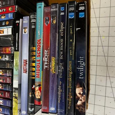 Tray of DVD's Mostly Marvel