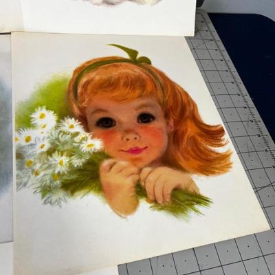 1960's Print Girls and Babies