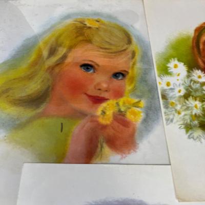 1960's Print Girls and Babies