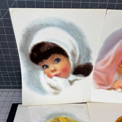 1960's Print Girls and Babies