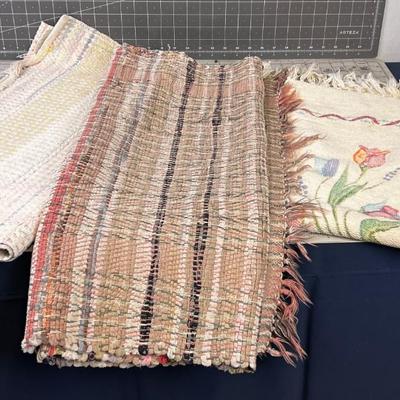 3 Rugs; Rand And Woven 