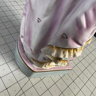 LARGE DRESDEN Figurine, Woman 