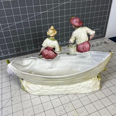 Boat Planter Antique Porcelain 