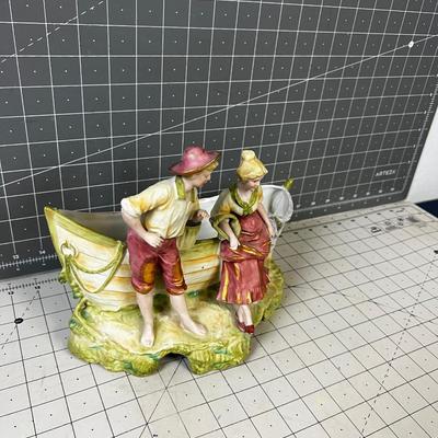 Boat Planter Antique Porcelain 