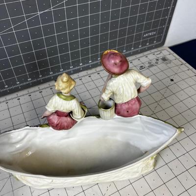 Boat Planter Antique Porcelain 