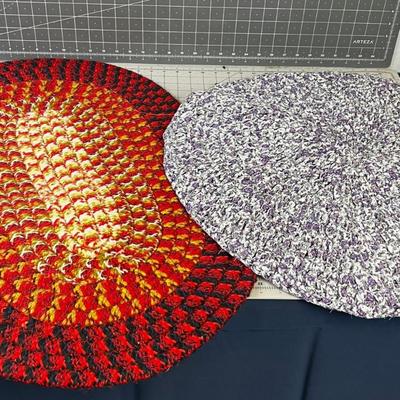 2 Rag Rugs - Round & Oval