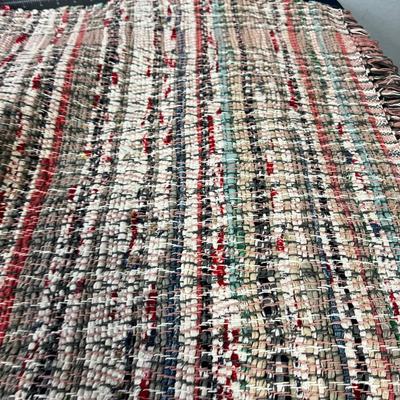 1 Rag Rug - Pink, Red, Black 