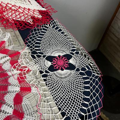 Large set of new hand crafted Doylies, BIG