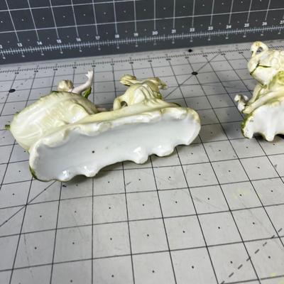 Art Nouveau Small Planters (2) Green 