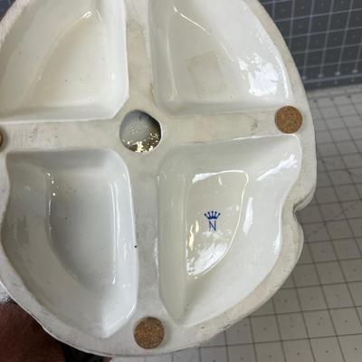 Dresden  Figurine Knife Sharpener at his Bench Plus his dog.