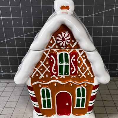 Little Christmas Cookie Jar House 