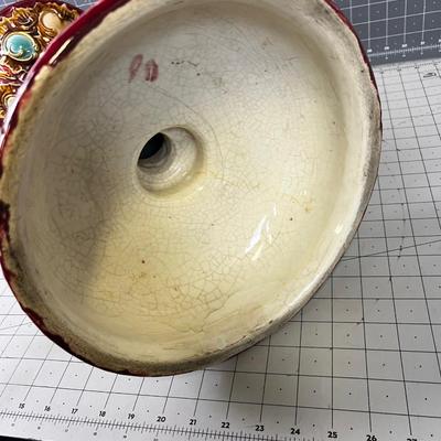 Antique Majolica  Pedestal 